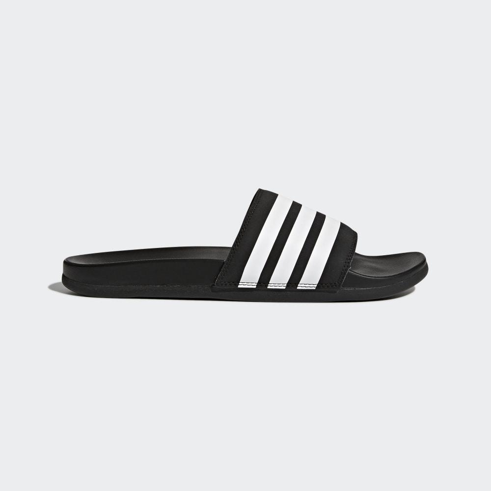 Adidas Men's Adilette Comfort Slides Black/White Ireland AP9971